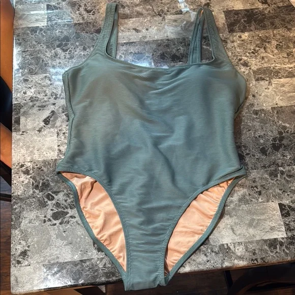 J. Crew Green One Piece Swimsuit - Picture 1 of 6